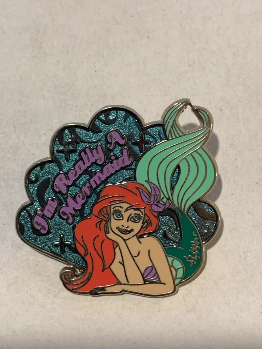 Disney Parks The Little Mermaid Ariel I'm Really A Mermaid Disneyland Pin